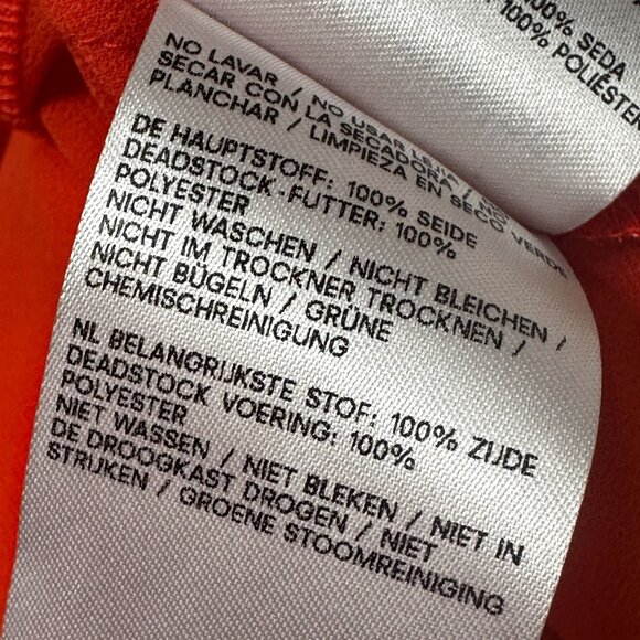 Reformation Maxi Skirt Womens Red Orange Size 6 Long Flowing A-Line 100% Silk - Picture 13 of 13